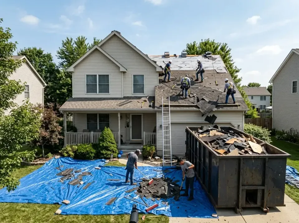 roof-replacement-debris-remova-004 — frequently asked questions, Cheapest Dumpster Rentals in Clear Lake, IA
